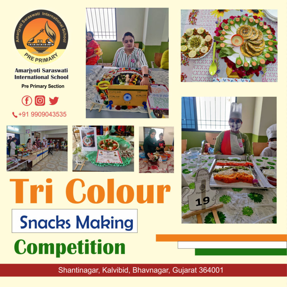 Tri Colour Snacks Making Competition ASIS PrePrimary